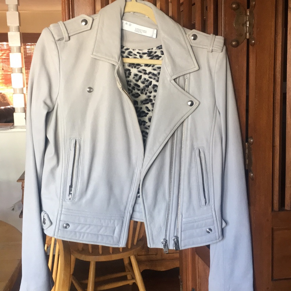 IRO LUIGA LAMB SKIN LEATHER JACKET NEVER BEEN WORN